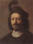 unknow artist Portrait of rembrandt s father,head and shoulers oil painting on canvas